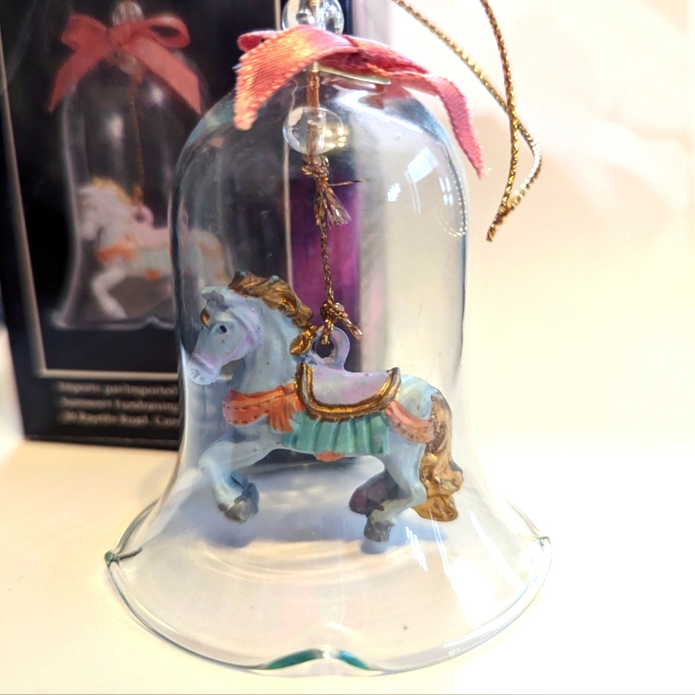 A Vintage Carrousel Bell Ornament with Original Box
